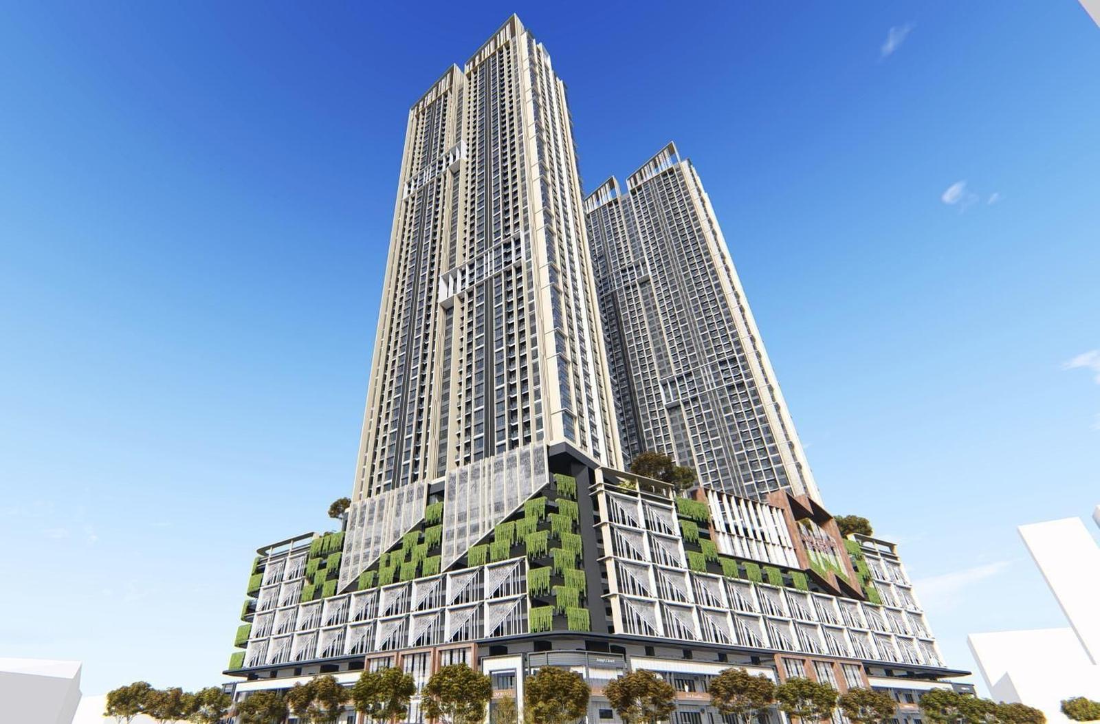 The Address Johor Bahru towers, artist's impression